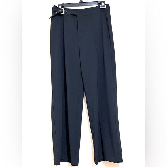 INC• Womens Belted Mid-Rise Wide Leg Pants - Picture 2 of 11